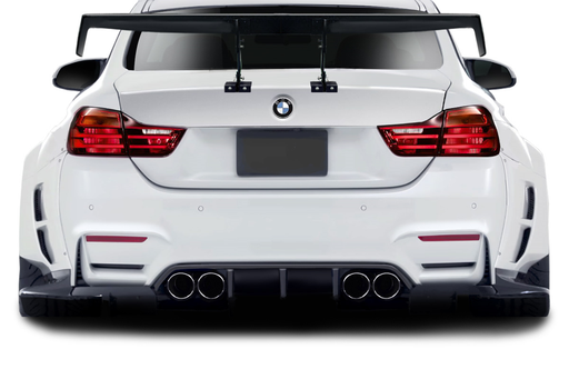 2014-2020 BMW 4 Series F32 AF-1 Wide Body Rear Diffuser ( GFK ) - 4 Piece ( Must be used with Couture M4 Look Rear Bumper ) (S)