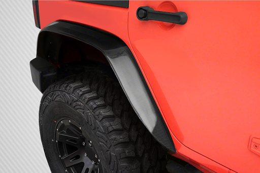 2007-2018 Jeep Wrangler JK Carbon Creations Rugged Rear Fenders - 2 Piece