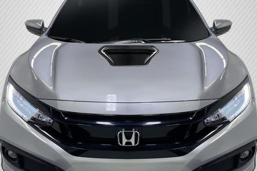 2017-2021 Honda Civic Type R Carbon Creations OEM Look Hood Scoop - 1 Piece