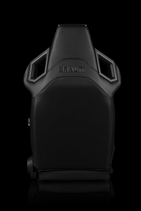 Alpha X Series Sport Seats - Black / Hexagon Laser Pattern (Red Piping)