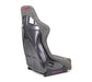 NRG FRP Bucket Seat PRISMA Edition, Gunmetal Alcantara with peralized back (Large)