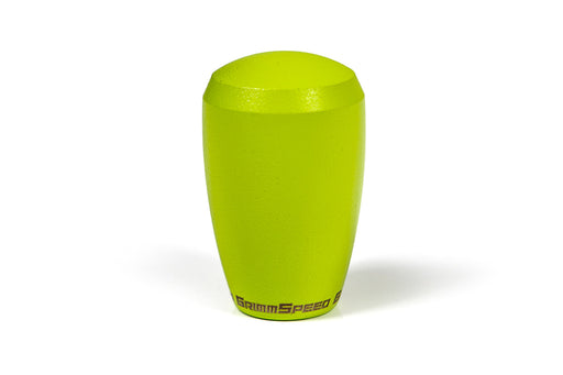GrimmSpeed Stubby Shift Knob Stainless Steel - Subaru 5 and 6 Speed Manual Transmission - Neon Green