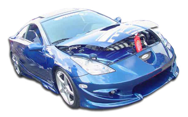 2000-2005 Toyota Celica Duraflex Vader Body Kit - 4 Piece - Includes Vader Front Bumper Cover (100198) Vader Rear Bumper Cover (100199) Vader Side Skirts Rocker Panels (100203)