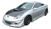 2000-2005 Toyota Celica Duraflex Vader SE Body Kit - 4 Piece - Includes Vader SE Front Bumper Cover (100200) Vader SE Rear Bumper Cover (100201) Vader SE Side Skirts Rocker Panels (100202)