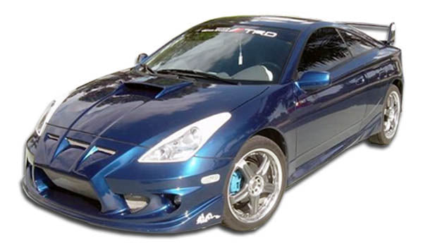 2000-2005 Toyota Celica Duraflex Xtreme Body Kit - 4 Piece - Includes Xtreme Front Bumper Cover (100185) Xtreme Rear Bumper Cover (100186) Xtreme Side Skirts Rocker Panels (100187)