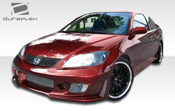 2001-2005 Honda Civic 2DR Duraflex B-2 Side Skirts Rocker Panels - 2 Piece