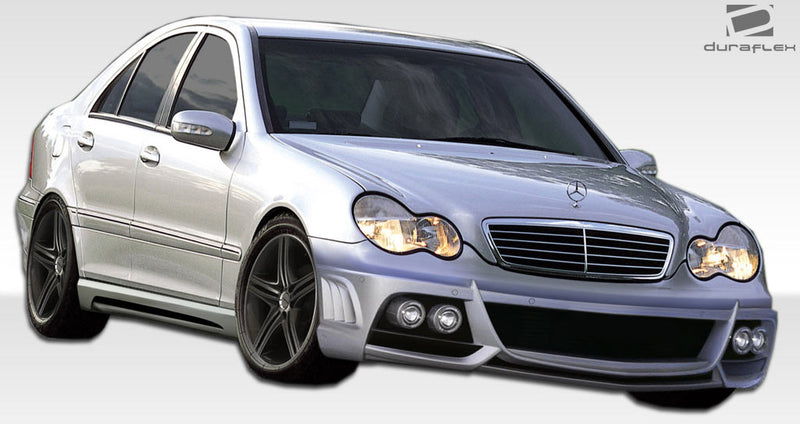 2001-2007 Mercedes C Class W203 Duraflex W-1 Body Kit - 7 Piece - Includes W-1 Front Bumper Cover (107134) W-1 Side Skirts Rocker Panels (107135) W-1 Rear Bumper Cover (107136) W-1 Fenders (108246) W-1 Hood (108247)