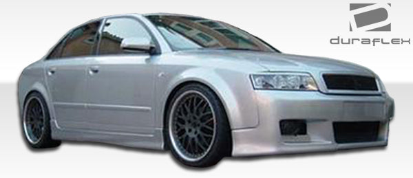 2002-2005 Audi A4 B6 Duraflex RS4 Body Kit (euro spec) - 4 Piece - Includes RS4 Style Front Bumper Cover (100291) R-1 Rear Under Spoiler Air Dam (100289) and R-1 Side Skirts Rocker Panels (100290)