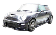 2002-2008 Mini Cooper / Cooper S R50 R52 R53 Duraflex Vader Body Kit - 4 Piece - Includes Vader Front Bumper Cover (100360) Vader Rear Bumper Cover (100361) Vader Side Skirts Rocker Panels (100362)