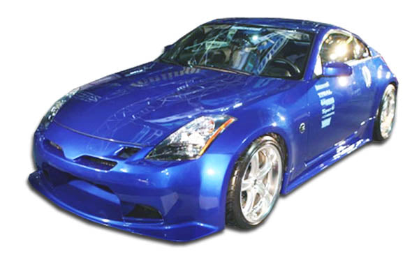 2003-2008 Nissan 350Z Z33 Duraflex C-2 Body Kit - 4 Piece - Includes C-2 Front Bumper Cover (100490) Drifter 2 Rear Bumper Cover (100492) Drifter 2 Side Skirts Rocker Panels (100493)