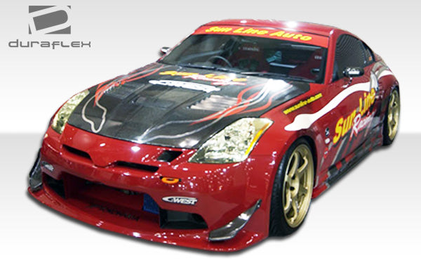 2003-2008 Nissan 350Z Z33 Duraflex C-2 Body Kit - 4 Piece - Includes C-2 Front Bumper Cover (100490) Drifter 2 Rear Bumper Cover (100492) Drifter 2 Side Skirts Rocker Panels (100493)