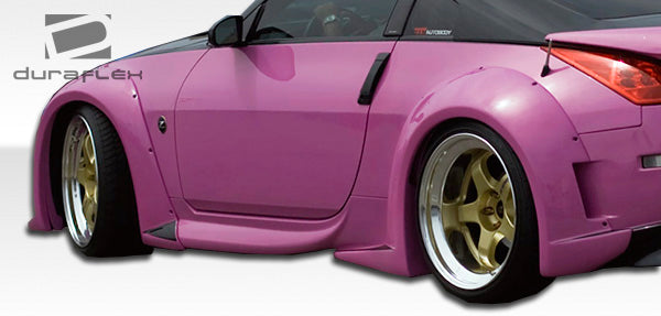 2003-2008 Nissan 350Z Z33 Duraflex Vader 3 Wide Body Side Skirts Rocker Panels - 2 Piece