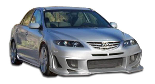 2003-2008 Mazda 6 Duraflex Bomber Body Kit - 4 Piece - Includes Bomber Front Bumper Cover (103304) Bomber Rear Bumper Cover (103305) Bomber Side Skirts Rocker Panels (103306)