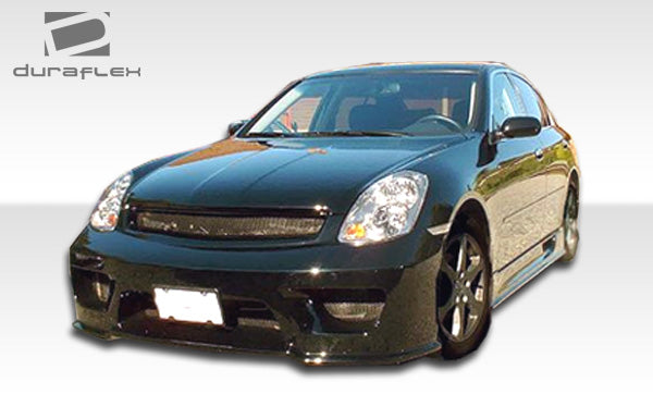 2003-2004 Infiniti G Sedan G35 Duraflex Sigma Body Kit - 4 Piece - Includes Sigma Front Bumper Cover (103292) Sigma Rear Lip Under Spoiler Air Dam (103301) Sigma Side Skirts Rocker Panels (103302)