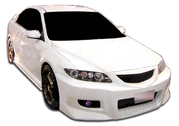 2003-2008 Mazda 6 Duraflex Skylark Body Kit - 4 Piece - Includes Skylark Front Bumper Cover (104489) Bomber Rear Bumper Cover (103305) Bomber Side Skirts Rocker Panels (103306)