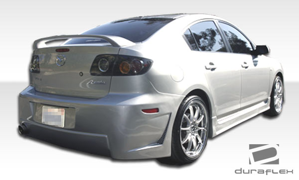 2004-2009 Mazda 3 4DR Duraflex B-2 Rear Bumper Cover - 1 Piece