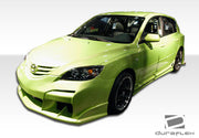 2004-2009 Mazda 3 HB Duraflex Raven Front Bumper Cover - 1 Piece
