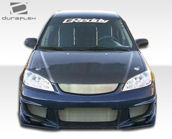 2004-2005 Honda Civic 2DR Duraflex Bomber Body Kit - 4 Piece - Includes Bomber Front Bumper Cover (100557) Bomber Rear Bumper Cover (100230) Bomber Side Skirts Rocker Panels (100231)