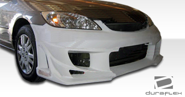 2004-2005 Honda Civic 2DR Duraflex Bomber Body Kit - 4 Piece - Includes Bomber Front Bumper Cover (100557) Bomber Rear Bumper Cover (100230) Bomber Side Skirts Rocker Panels (100231)