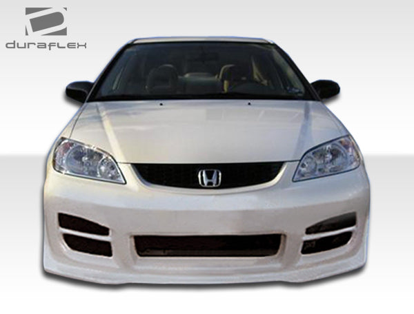 2004-2005 Honda Civic 4DR Duraflex R34 Body Kit - 4 Piece - Includes R34 Front Bumper Cover (102433) R34 Rear Bumper Cover (100245) R34 Side Skirts Rocker Panels (100246)