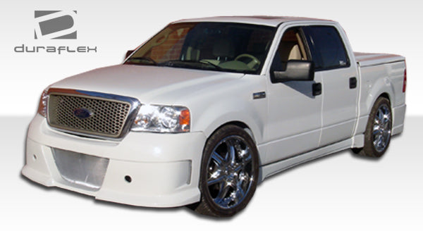 2004-2008 Ford F-150 Duraflex Platinum Body Kit - 6 Piece - Includes Platinum Front Bumper Cover (102260) Platinum Rear Bumper Cover (102262) Platinum Side Skirts Rocker Panels (102261)