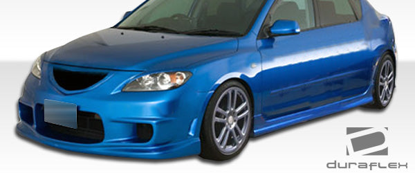 2004-2009 Mazda 3 4DR Duraflex I-Spec Body Kit - 4 Piece - Includes I-Spec Front Bumper Cover (104479) I-Spec Rear Bumper Cover (104480) I-Spec Side Skirts Rocker Panels (104481)