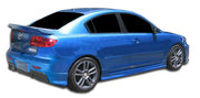 2004-2009 Mazda 3 I-Spec Side Skirts Rocker Panels - 2 Piece