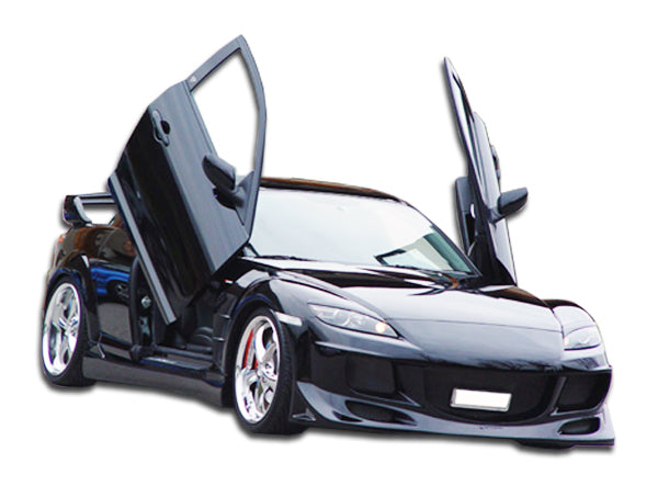 2004-2008 Mazda RX-8 Duraflex R-Speed Body Kit - 4 Piece - Includes R-Speed Front Bumper Cover (103154) R-Speed Rear Lip Under Spoiler Air Dam (103156) R-Speed Side Skirts Rocker Panels (103155)