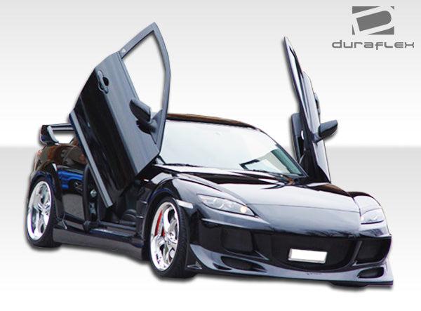 2004-2008 Mazda RX-8 Duraflex R-Speed Body Kit - 4 Piece - Includes R-Speed Front Bumper Cover (103154) R-Speed Rear Lip Under Spoiler Air Dam (103156) R-Speed Side Skirts Rocker Panels (103155)