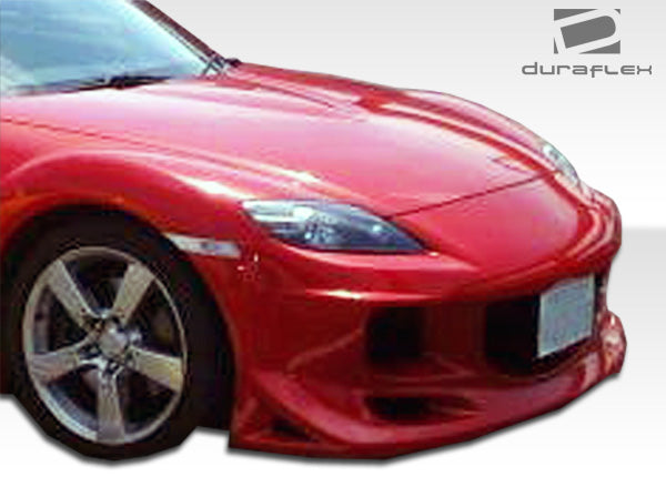 2004-2008 Mazda RX-8 Duraflex R-Speed Body Kit - 4 Piece - Includes R-Speed Front Bumper Cover (103154) R-Speed Rear Lip Under Spoiler Air Dam (103156) R-Speed Side Skirts Rocker Panels (103155)