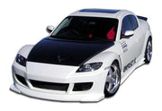 2004-2008 Mazda RX-8 Duraflex Velocity Body Kit - 4 Piece - Includes Velocity Front Bumper Cover (102299) Velocity Rear Bumper Cover (102301) Velocity Side Skirts Rocker Panels (102300)