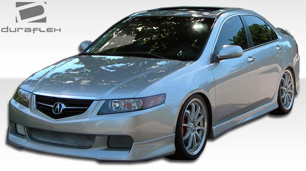 2004-2005 Acura TSX Duraflex J-Spec Body Kit - 4 Piece - Includes J-Spec Front Lip Under Spoiler Air Dam (105223) J-Spec Rear Lip Under Spoiler Air Dam (105225) J-Spec Side Skirts Rocker Panels (105224)