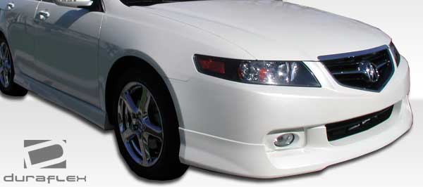 2004-2005 Acura TSX Duraflex J-Spec Body Kit - 4 Piece - Includes J-Spec Front Lip Under Spoiler Air Dam (105223) J-Spec Rear Lip Under Spoiler Air Dam (105225) J-Spec Side Skirts Rocker Panels (105224)