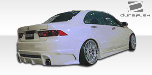 2004-2008 Acura TSX Duraflex Raven Body Kit - 4 Piece - Includes Raven Front Bumper Cover (100545) Raven Rear Bumper Cover (100546) Raven Side Skirts Rocker Panels (100547)