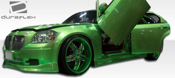 2005-2007 Dodge Magnum Duraflex VIP Body Kit - 4 Piece - Includes VIP Front Lip Under Spoiler Air Dam (102435) VIP Rear Lip Under Spoiler Air Dam (102436) VIP Side Skirts Rocker Panels (100631)