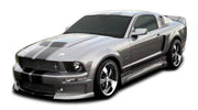 2005-2009 Ford Mustang Duraflex CVX Body Kit - 4 Piece - Includes CVX Front Bumper Cover (104847) CVX Rear Lip Under Spoiler Air Dam (104920) CVX Side Skirts Rocker Panels (104921)