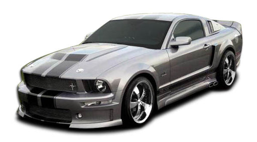 2005-2009 Ford Mustang Duraflex CVX Body Kit - 4 Piece - Includes CVX Front Bumper Cover (104847) CVX Rear Lip Under Spoiler Air Dam (104920) CVX Side Skirts Rocker Panels (104921)