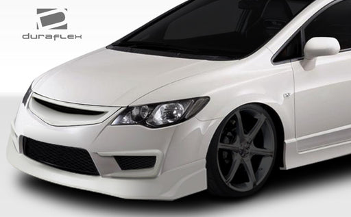 2006-2011 Honda Civic 4DR Duraflex JDM Type JS Type R Conversion Front Lip Under Spoiler Air Dam - 1 Piece