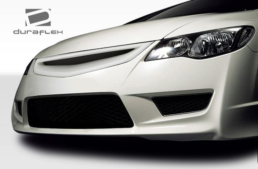 2006-2011 Honda Civic 4DR Duraflex JDM Type R Front End Conversion Kit - 5 Piece - Includes Type R Conversion Front Bumper Cover (107736) Type R Conversion Hood (107740) Type R Conversion Fenders (107741) Type JS Type R Conversion Grille (107744)