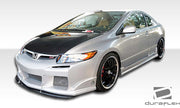 2006-2011 Honda Civic 2DR Duraflex Raven Body Kit - 4 Piece - Includes Raven Front Bumper Cover (103332) Raven Rear Bumper Cover (103333) Raven Side Skirts Rocker Panels (103334)