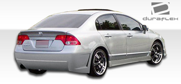 2006-2011 Honda Civic 4DR Duraflex B-2 Body Kit - 4 Piece - Includes B-2 Front Bumper Cover (103518) B-2 Rear Bumper Cover (103520 B-2 Side Skirts Rocker Panels (103519)