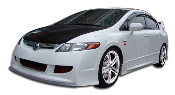 2006-2011 Honda Civic 4DR Duraflex R-Spec Body Kit - 4 Piece - Includes R-Spec Front Bumper Cover (104428) R-Spec Rear Bumper Cover (104429) R-Spec Side Skirts Rocker Panels (104430)