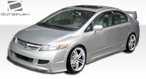 2006-2011 Honda Civic 4DR Duraflex R-Spec Body Kit - 4 Piece - Includes R-Spec Front Bumper Cover (104428) R-Spec Rear Bumper Cover (104429) R-Spec Side Skirts Rocker Panels (104430)