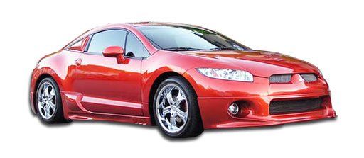 2006-2008 Mitsubishi Eclipse Duraflex Racer Body Kit - 4 Piece - Includes Racer Front Lip Under Spoiler Air Dam (102272) Racer Rear Lip Under Spoiler Air Dam (102274) Racer Side Skirts Rocker Panels (102273)