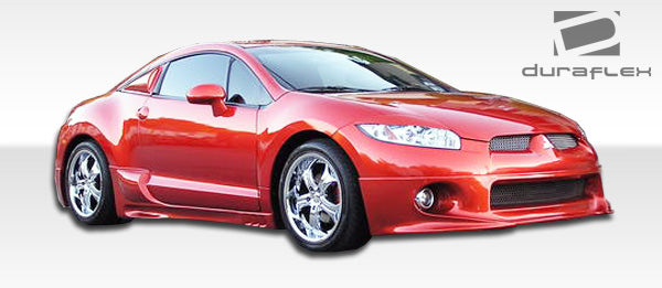 2006-2008 Mitsubishi Eclipse Duraflex Racer Body Kit - 4 Piece - Includes Racer Front Lip Under Spoiler Air Dam (102272) Racer Rear Lip Under Spoiler Air Dam (102274) Racer Side Skirts Rocker Panels (102273)