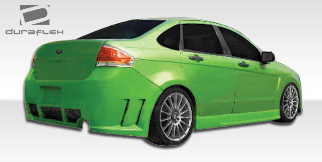 2008-2011 Ford Focus 4DR Duraflex Piranha Body Kit - 4 Piece - Includes Piranha Front Bumper Cover (106425) Piranha Side Skirts Rocker Panels (106426) Piranha Rear Bumper Cover (106427)