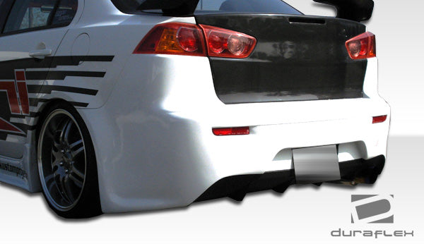 2008-2017 Mitsubishi Lancer Duraflex GT Concept Rear Bumper Cover - 1 Piece