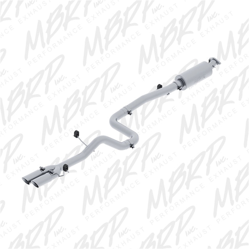 MBRP 14-19 Ford Fiesta ST 1,6 L EcoBoost 7,6 cm double sortie Alum Cat Back