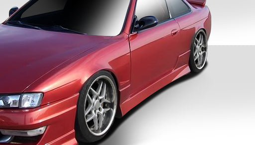 1995-1996 Nissan 240SX S14 Duraflex Type U Body Kit - 4 Piece - Includes Type U Front Bumper Cover (104626) Type U Side Skirts Rocker Panels (101647) Type U Rear Bumper Cover ( 101646)
