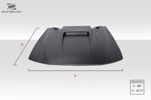 Universal Duraflex Spyder 3 Hood Scoop - 1 Piece